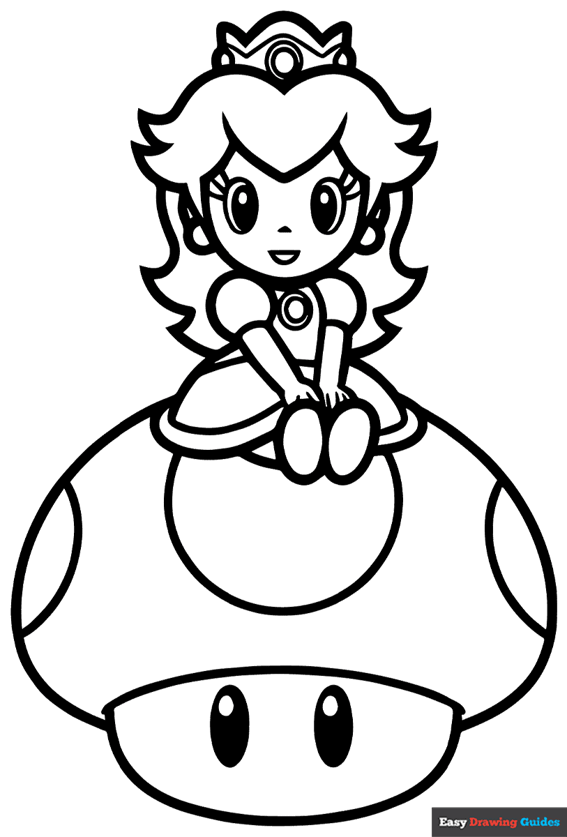 super mario coloring pages