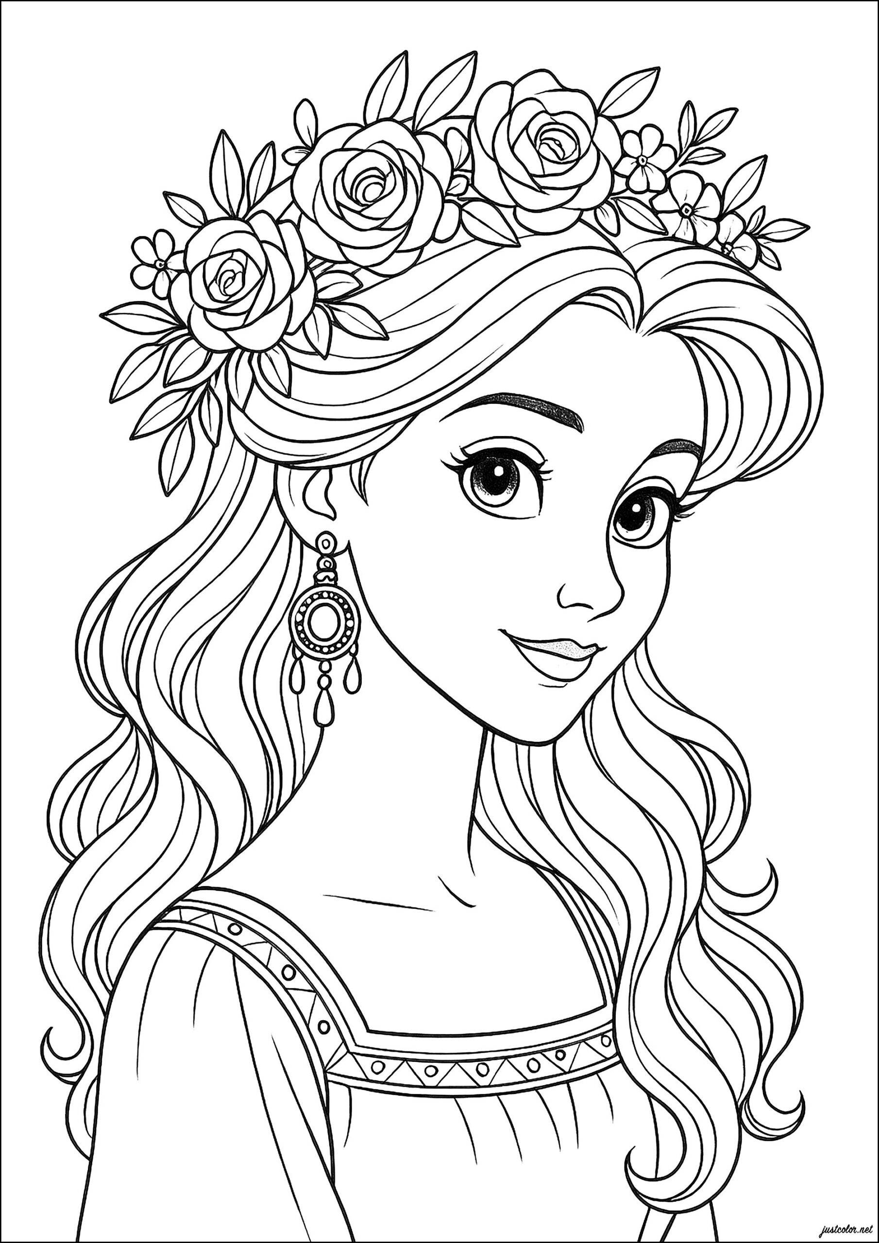 princess coloring pages