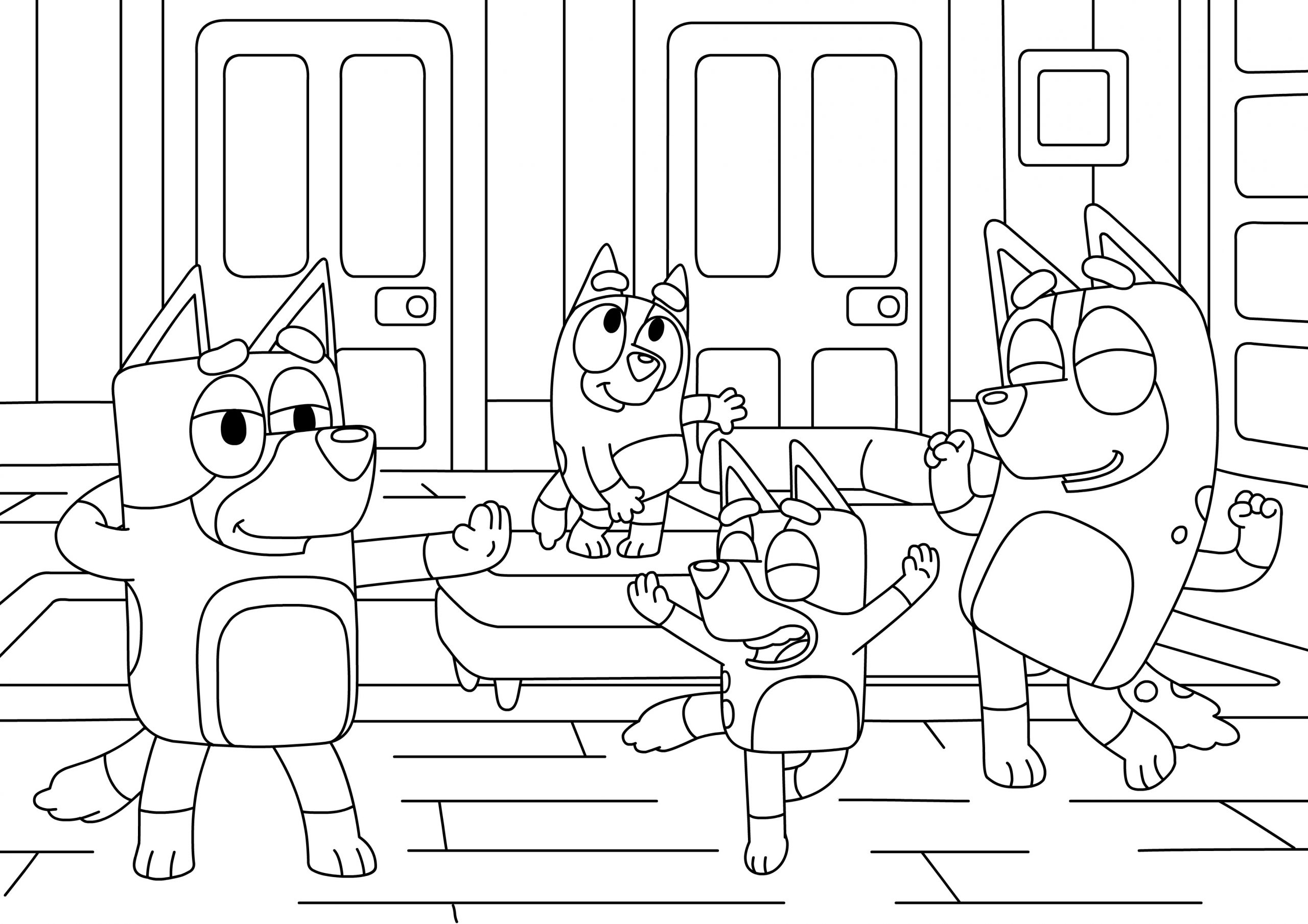 bluey coloring page bluey coloring page