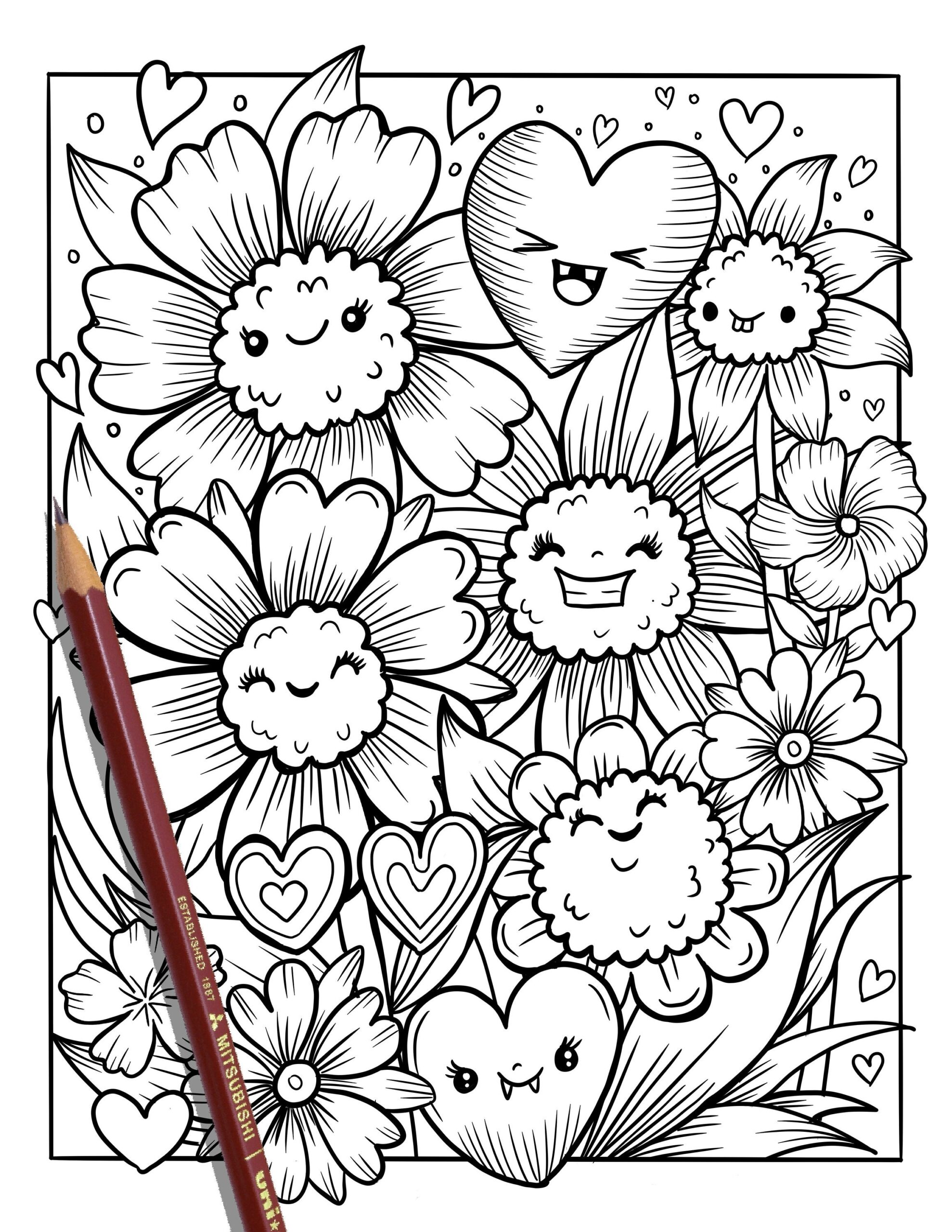 coloring page flowers coloring page flowers