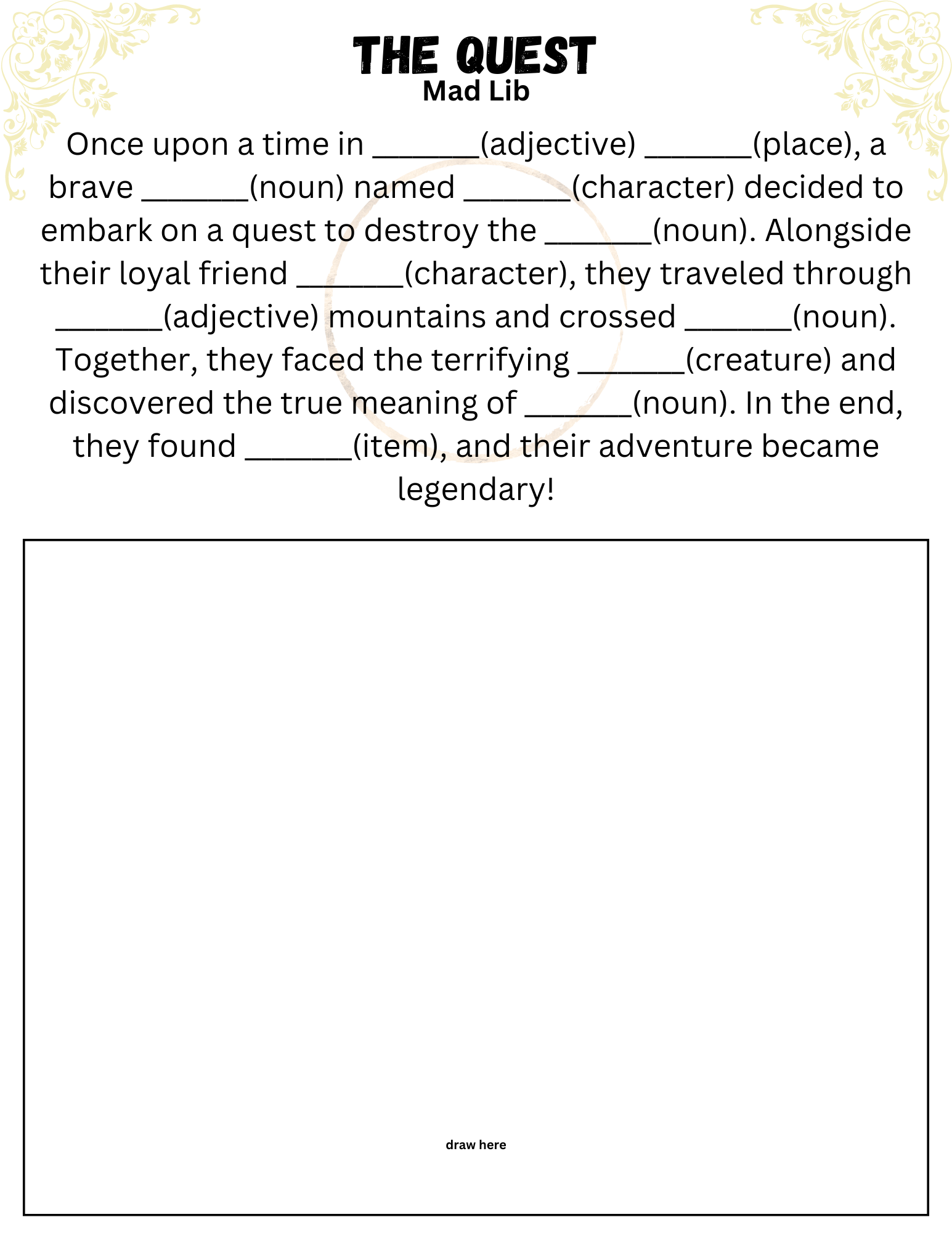 Printable Lord Of The Rings Puzzle Fun Pack With Easy Medium And Hard Difficulty Wordsearches Crossword Puzzle Mad Lib With Drawing Space And Author Fun Facts Classful