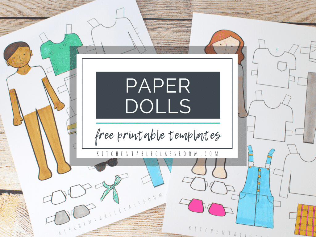 printable paper doll template