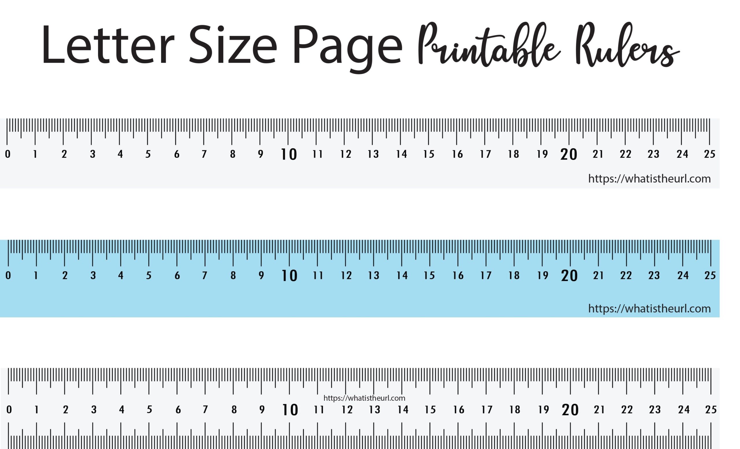 paper ruler printable