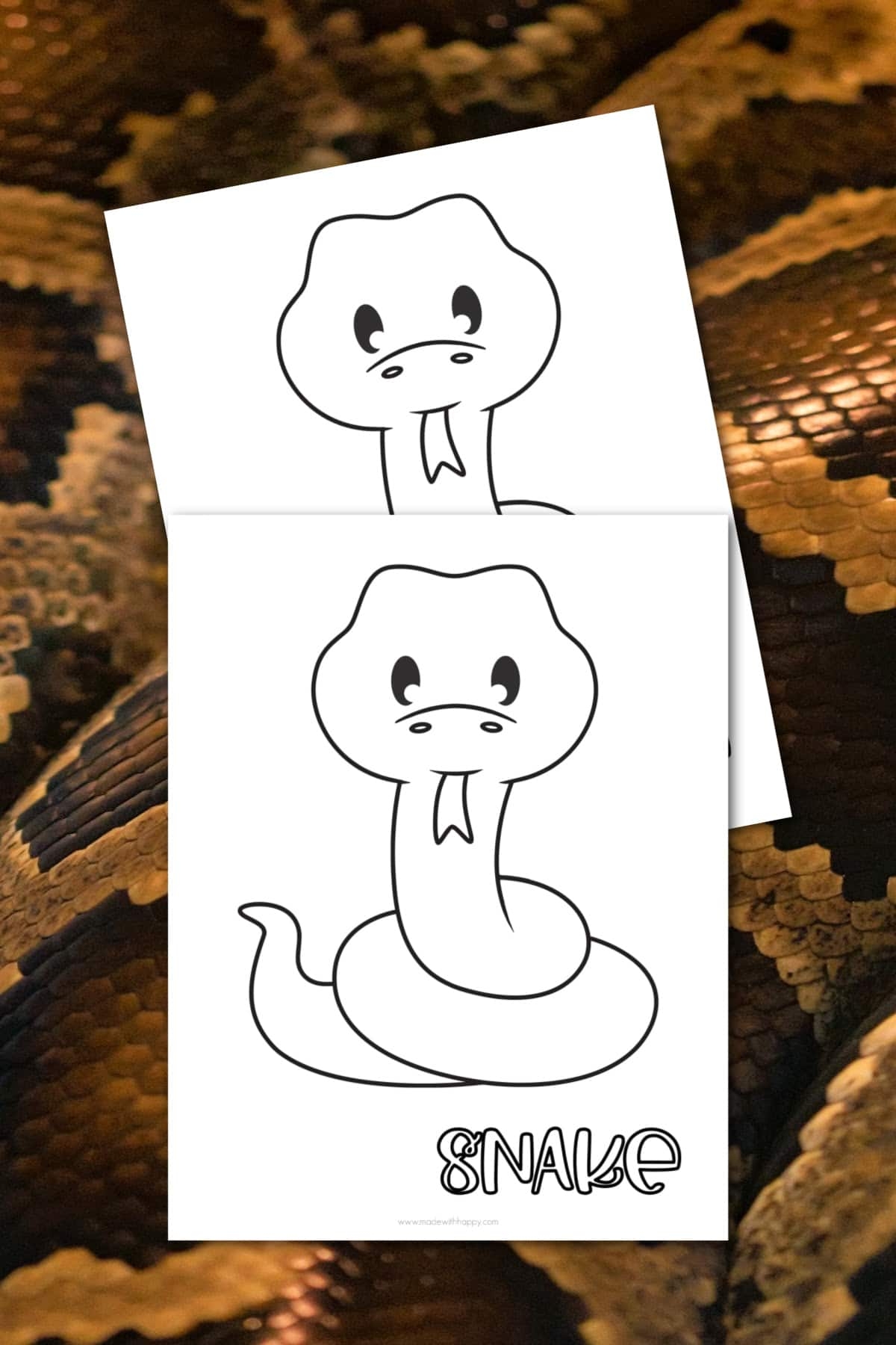 snake coloring page
