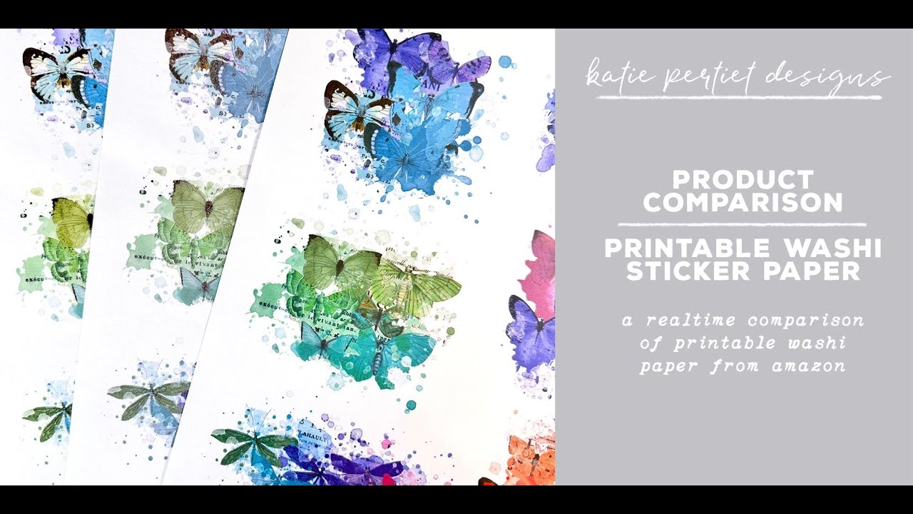 Printable Washi Paper Product Comparison YouTube