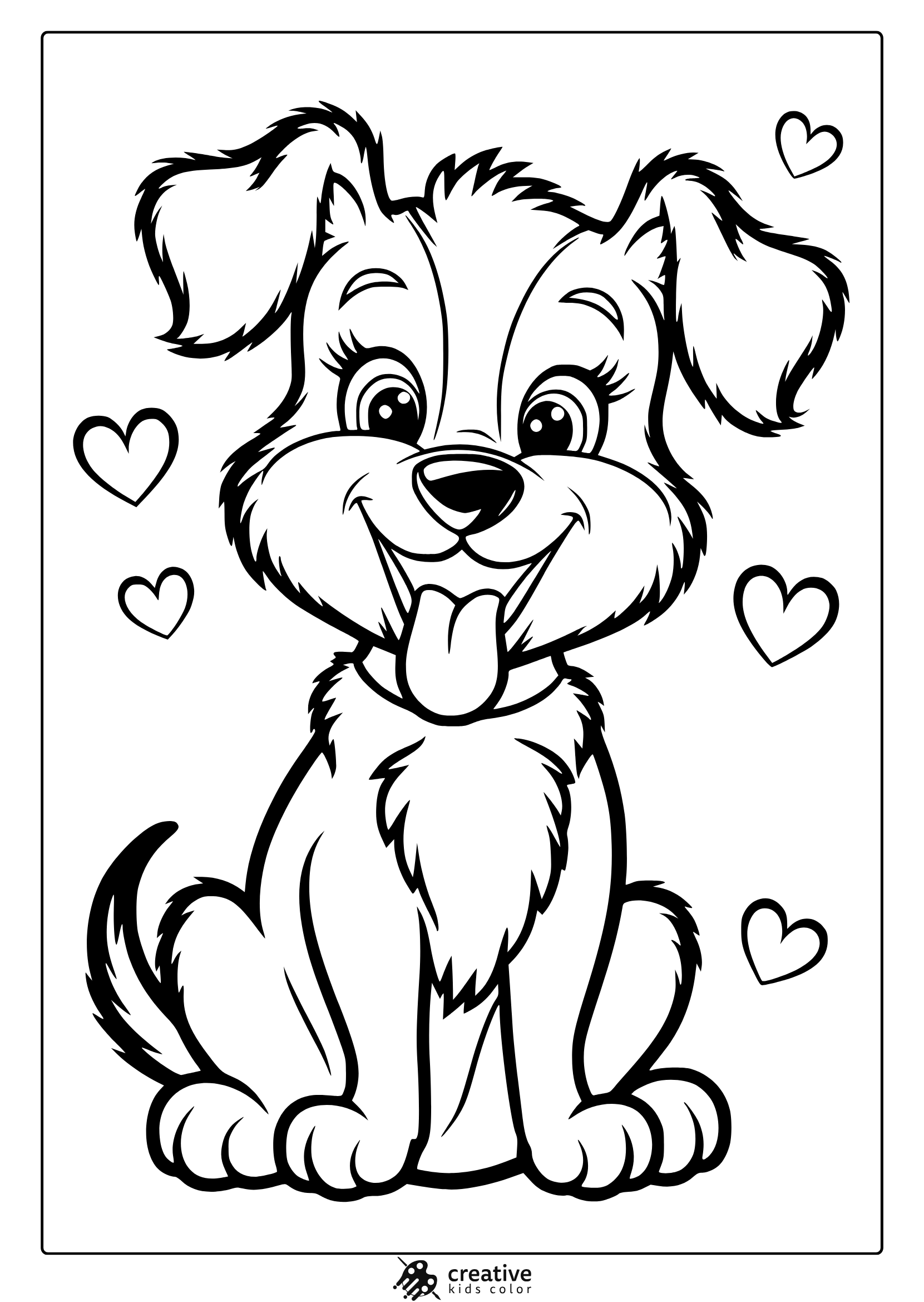 puppy coloring pages