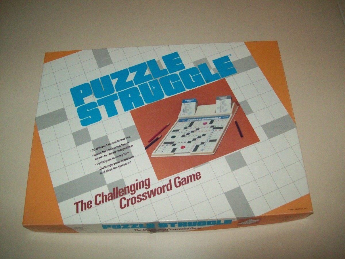 Puzzle Struggle The Challenging Crossword Game Board Game RARE 1986 Innotoy EBay