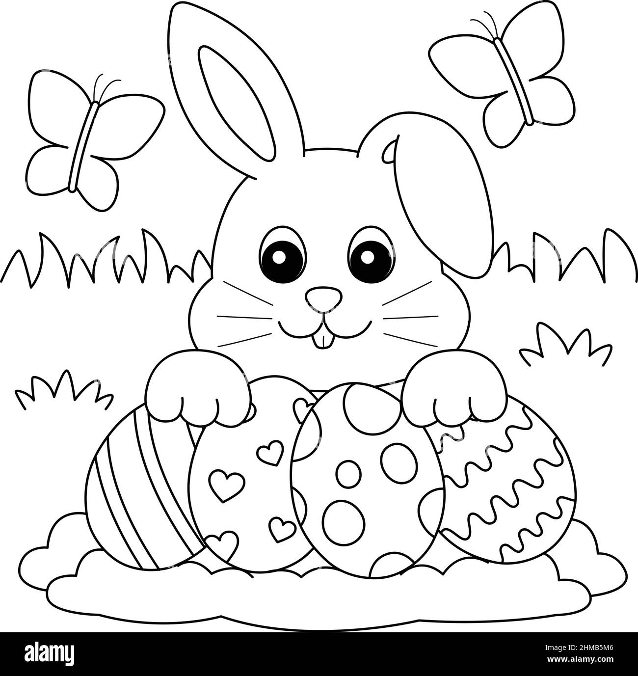 Rabbit Collecting Easter Egg Coloring Page Stock Vector Image Art Alamy Rabbit Collecting Easter Egg Coloring Page Stock Vector Image Art Alamy