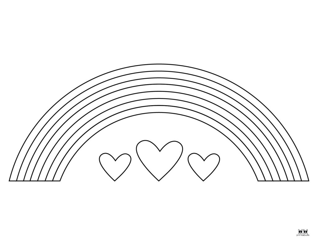 rainbow coloring pages