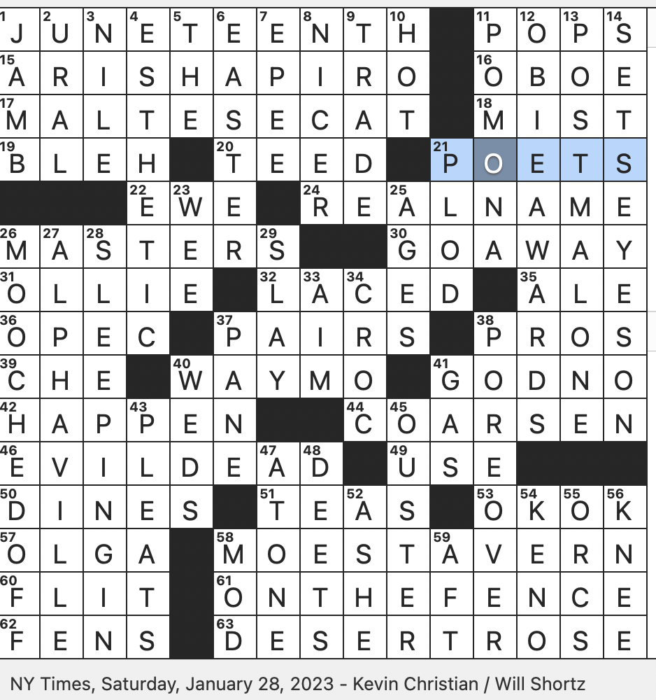 napoleon's story crossword