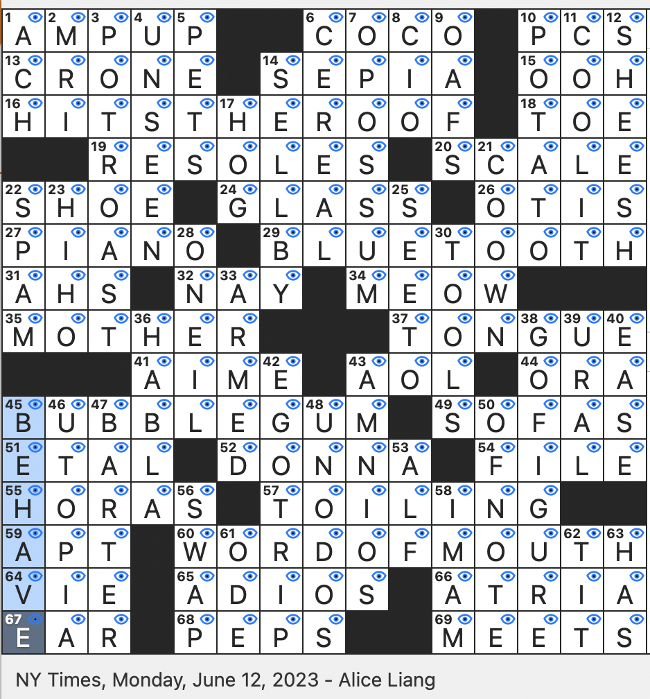Rex Parker Does The NYT Crossword Puzzle Cry In Cologne MON 6 12 23 Buck First Black Coach In Major League Baseball 2017 Disney Movie About The Day Of The Dead  Rex Parker Does The NYT Crossword Puzzle Cry In Cologne MON 6 12 23 Buck First Black Coach In Major League Baseball 2017 Disney Movie About The Day Of The Dead
