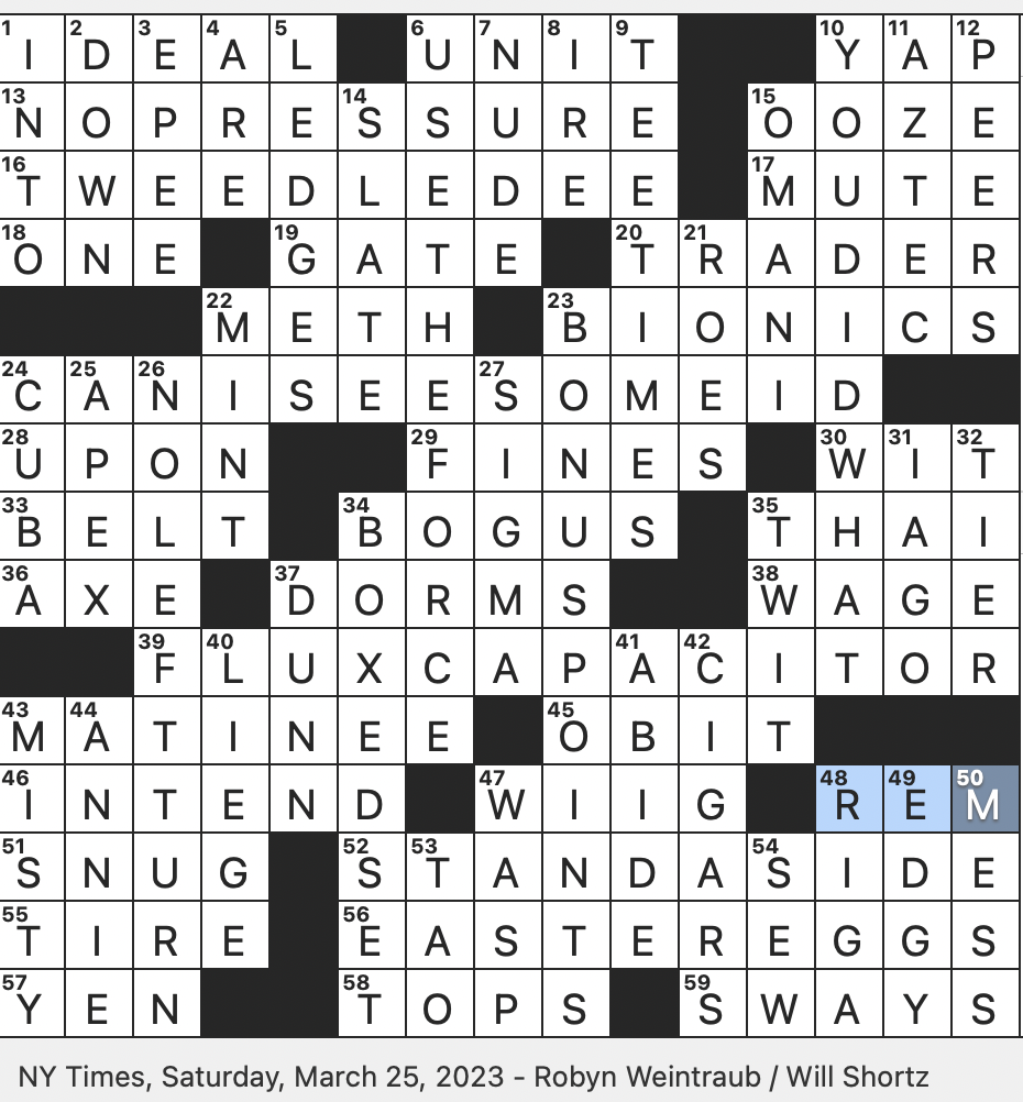 Rex Parker Does The NYT Crossword Puzzle Dweller On The Musandam Peninsula SAT 3 25 23 Traffic Sign Near A Jughandle Maybe Ancient Nahuatl Speaker Tech For 1970s TV Characters