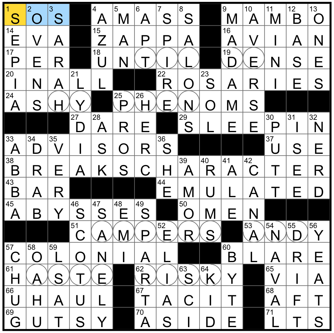 Rex Parker Does The NYT Crossword Puzzle Gray In The Face TUES 9 29 20 Subject Of Una Balada They Do Dos Not Be Serious