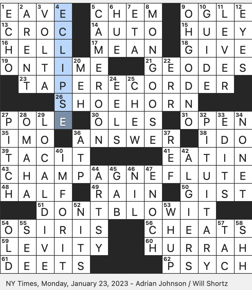gab crossword clue
