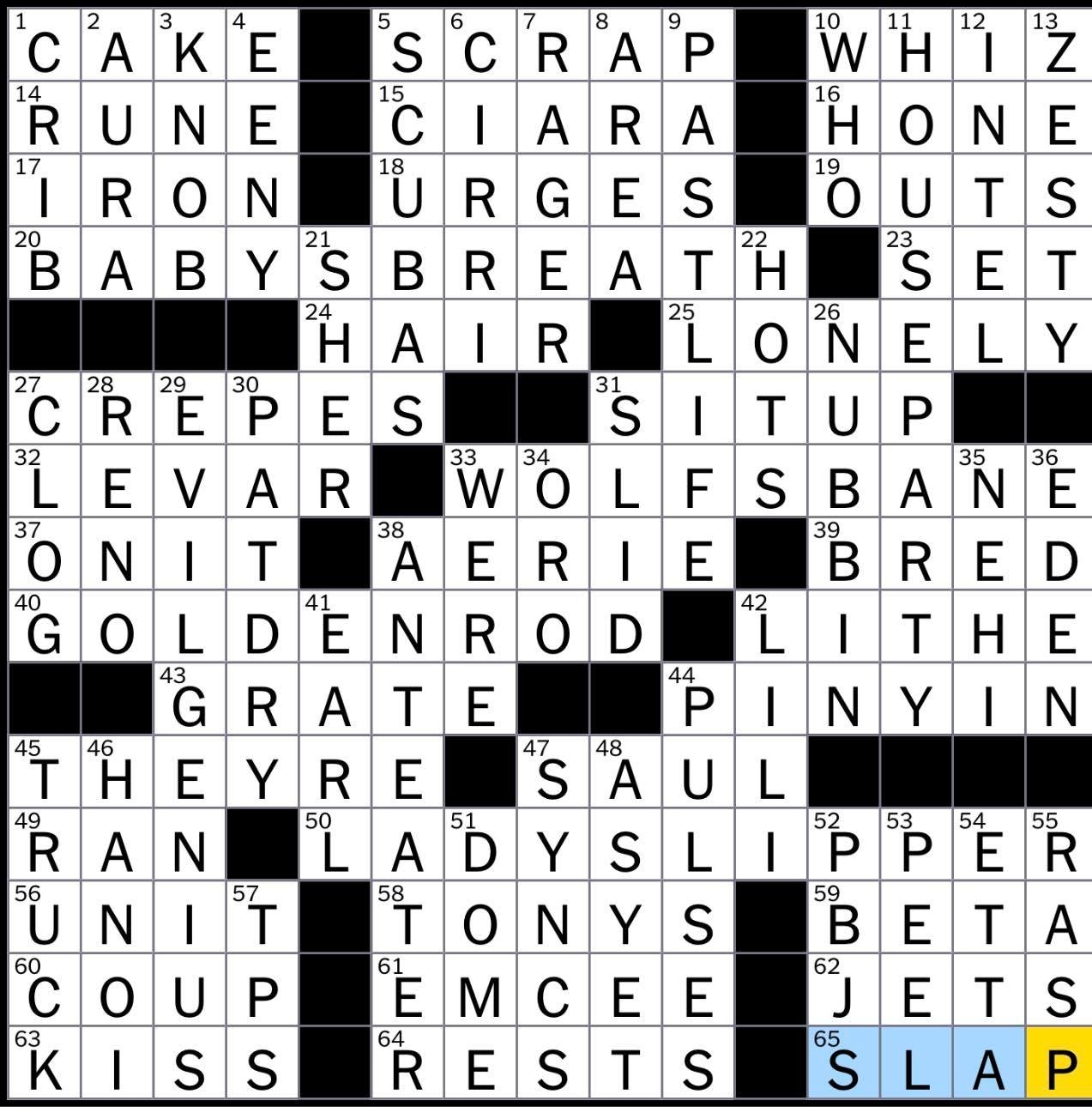 monks hood crossword