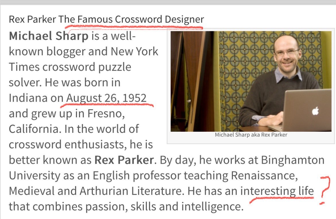 Rex Parker On X One Of The Great Things About AI Is Nothing It s Bad For Instance I Am Not A famous Crossword Designer I Am Not 72 Years Old And