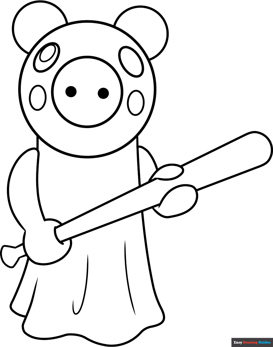 Roblox Piggy Coloring Page Easy Drawing Guides Roblox Piggy Coloring Page Easy Drawing Guides