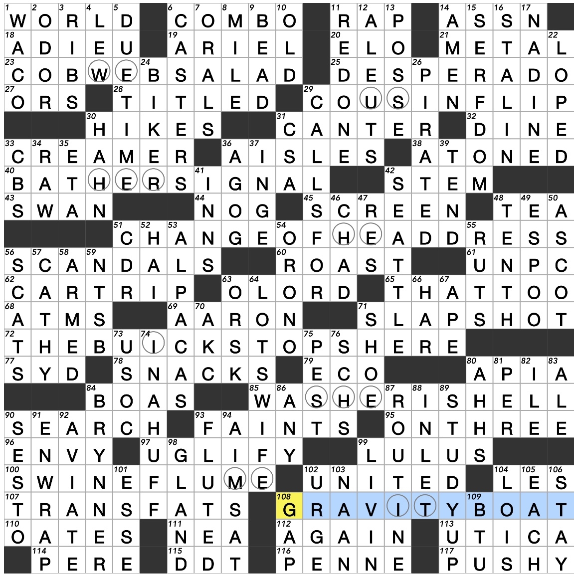 newsday crossword puzzle solution