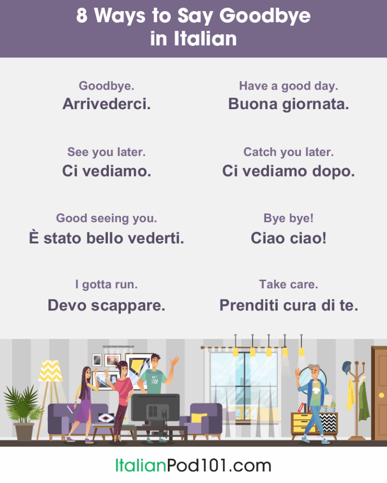 Saying Goodbye In Italian A Farewell For Any Occasion