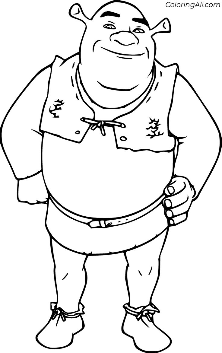Shrek Coloring Pages Shrek Coloring Pages