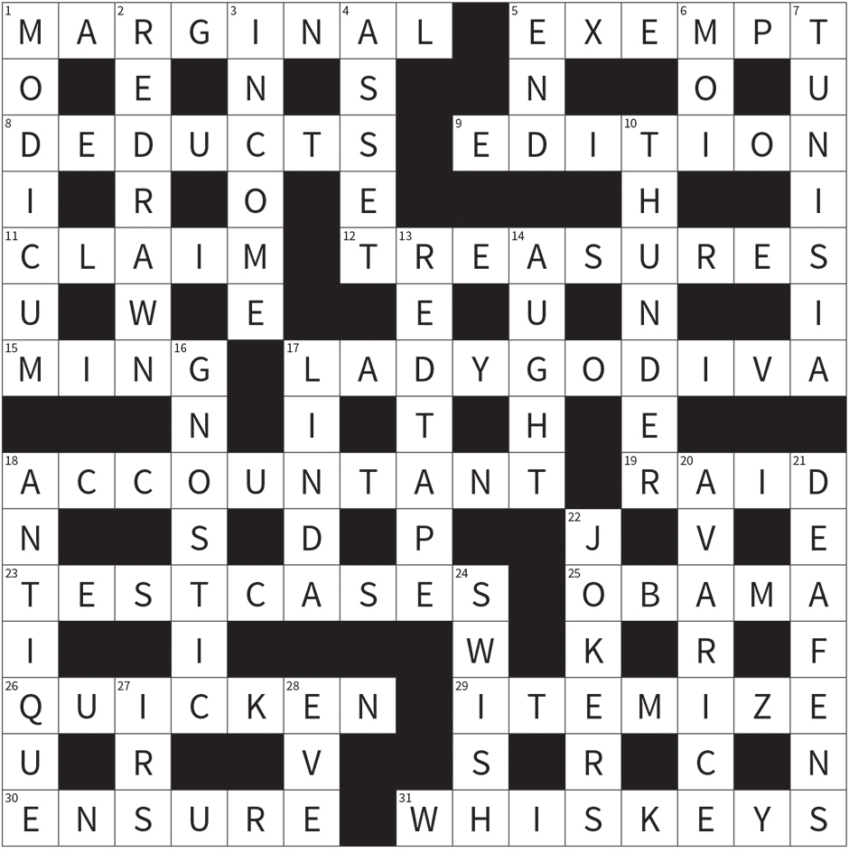 Six Outstanding Anagrams Actuary