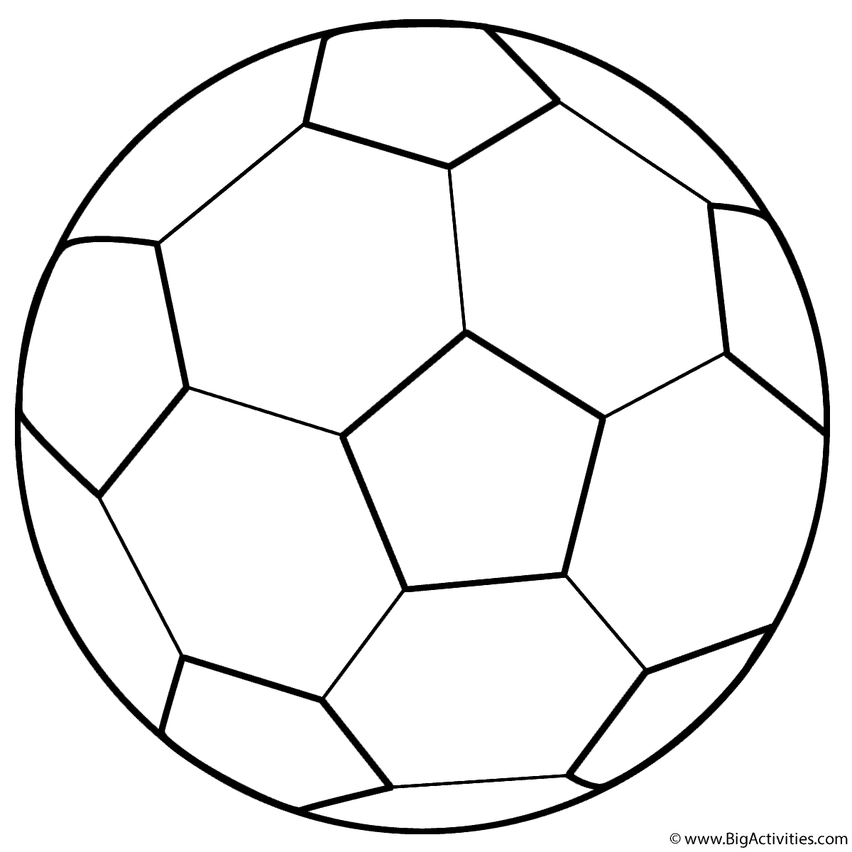 Soccer Ball Coloring Page Sports  Soccer Ball Coloring Page Sports