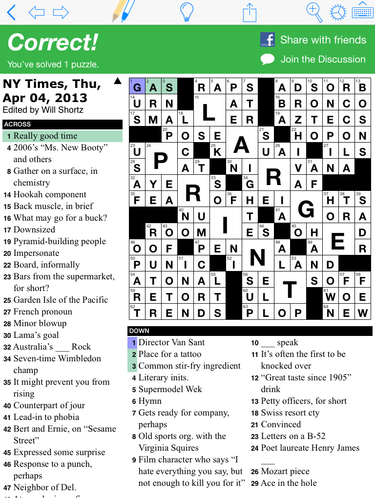 Solving The New York Times Crossword Puzzazz The Best Way To Solve Puzzles In The Digital World