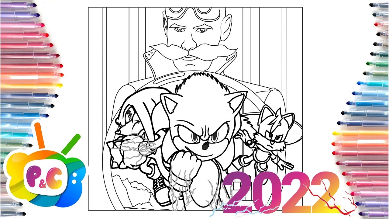 sonic the hedgehog coloring pages