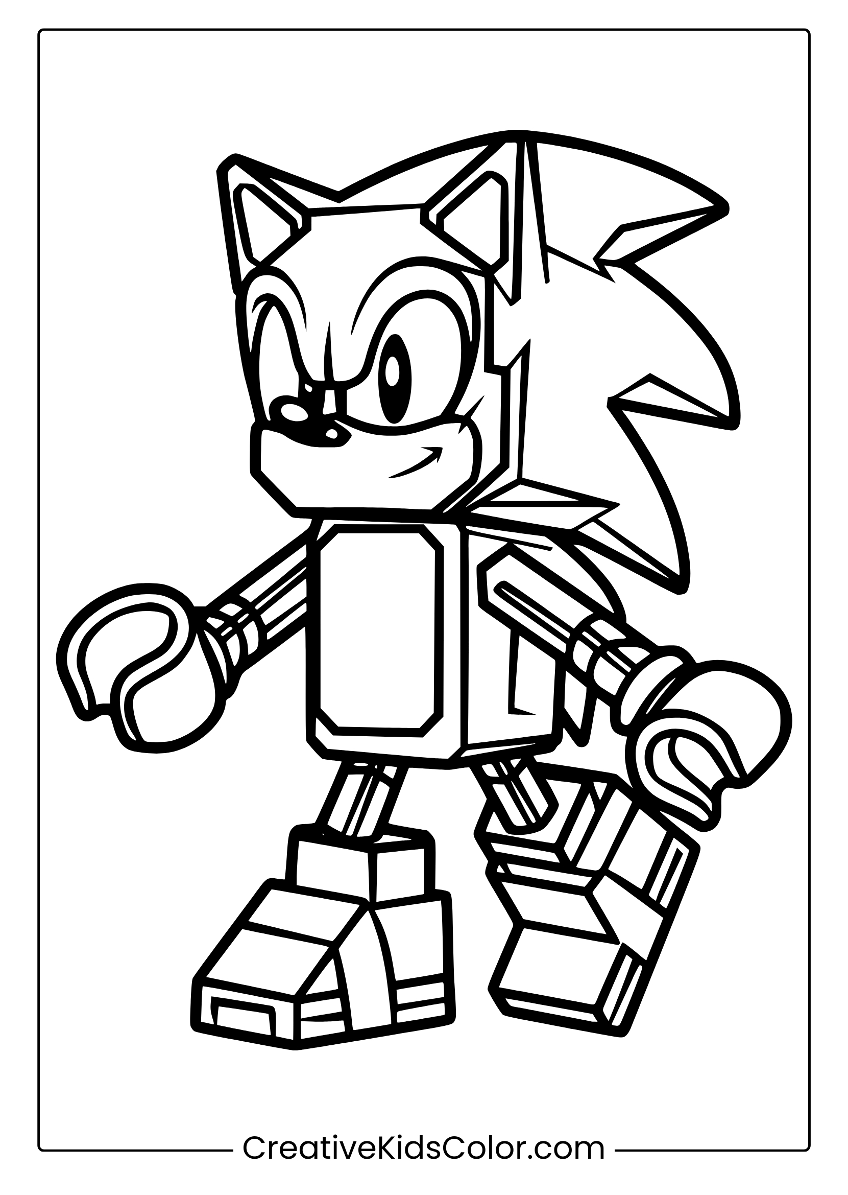 super sonic coloring pages