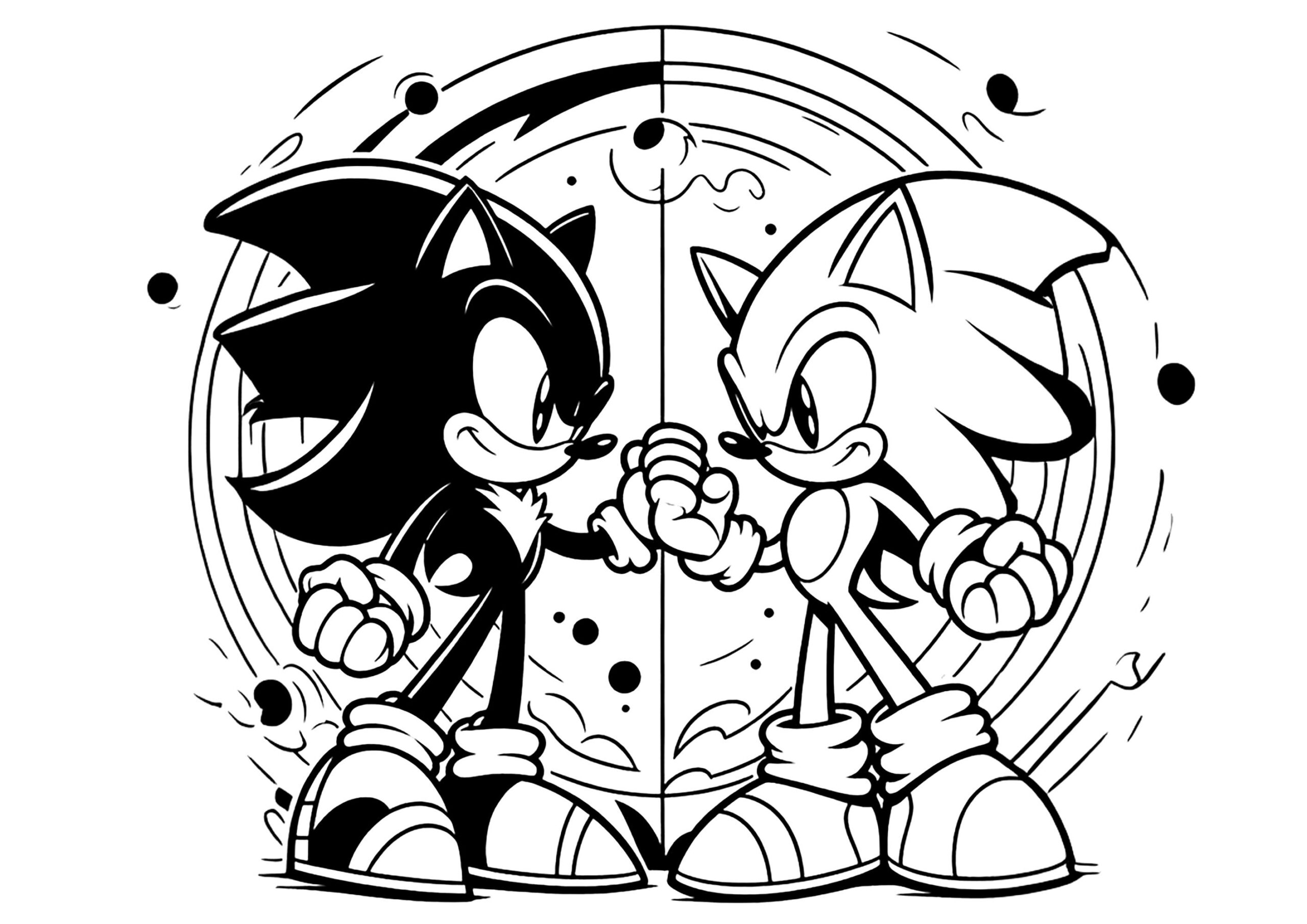 coloring pages sonic