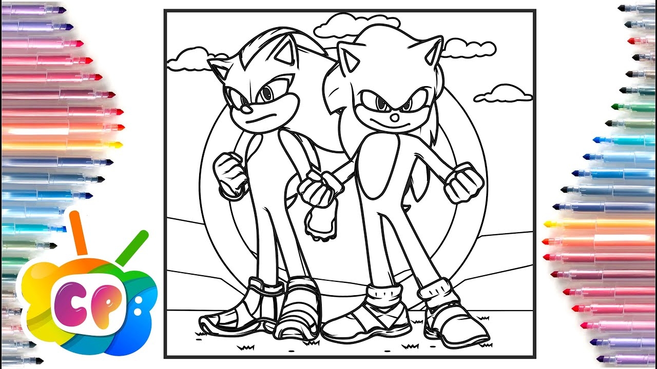 sonic shadow coloring pages sonic shadow coloring pages