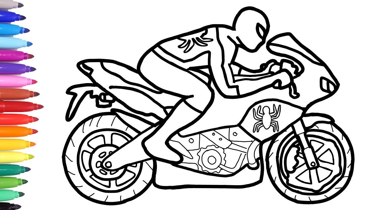 motorcycle coloring pages