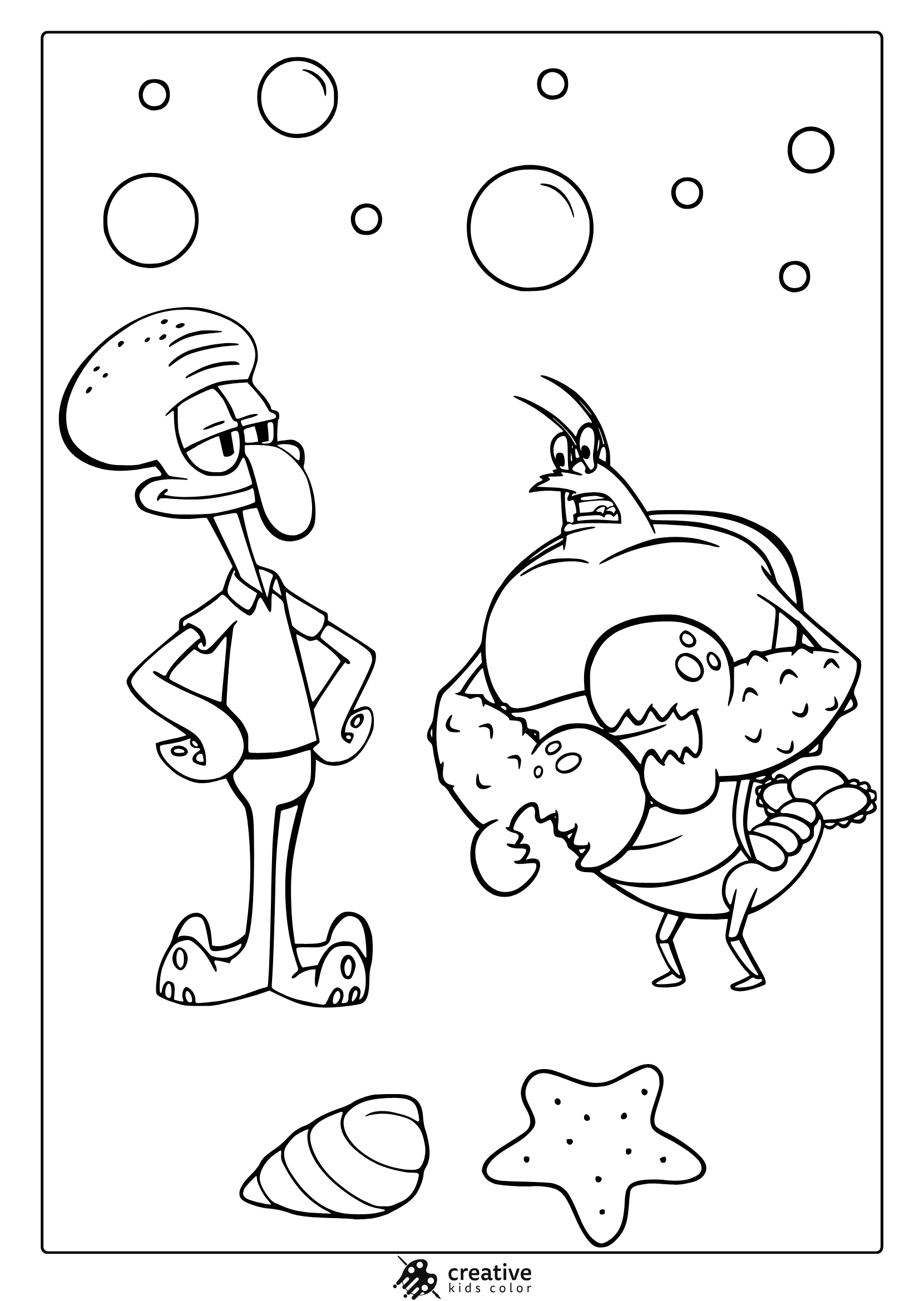 spongebob characters coloring pages spongebob characters coloring pages