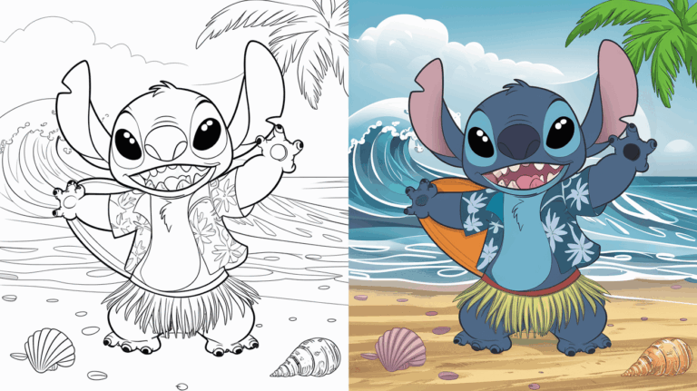 Stitch Coloring Pages 35 Free Printable PDF