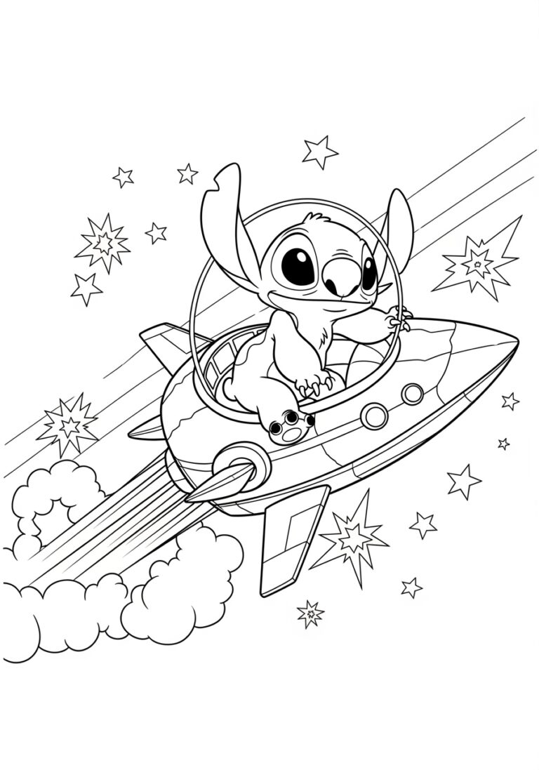 stitch coloring pages printable