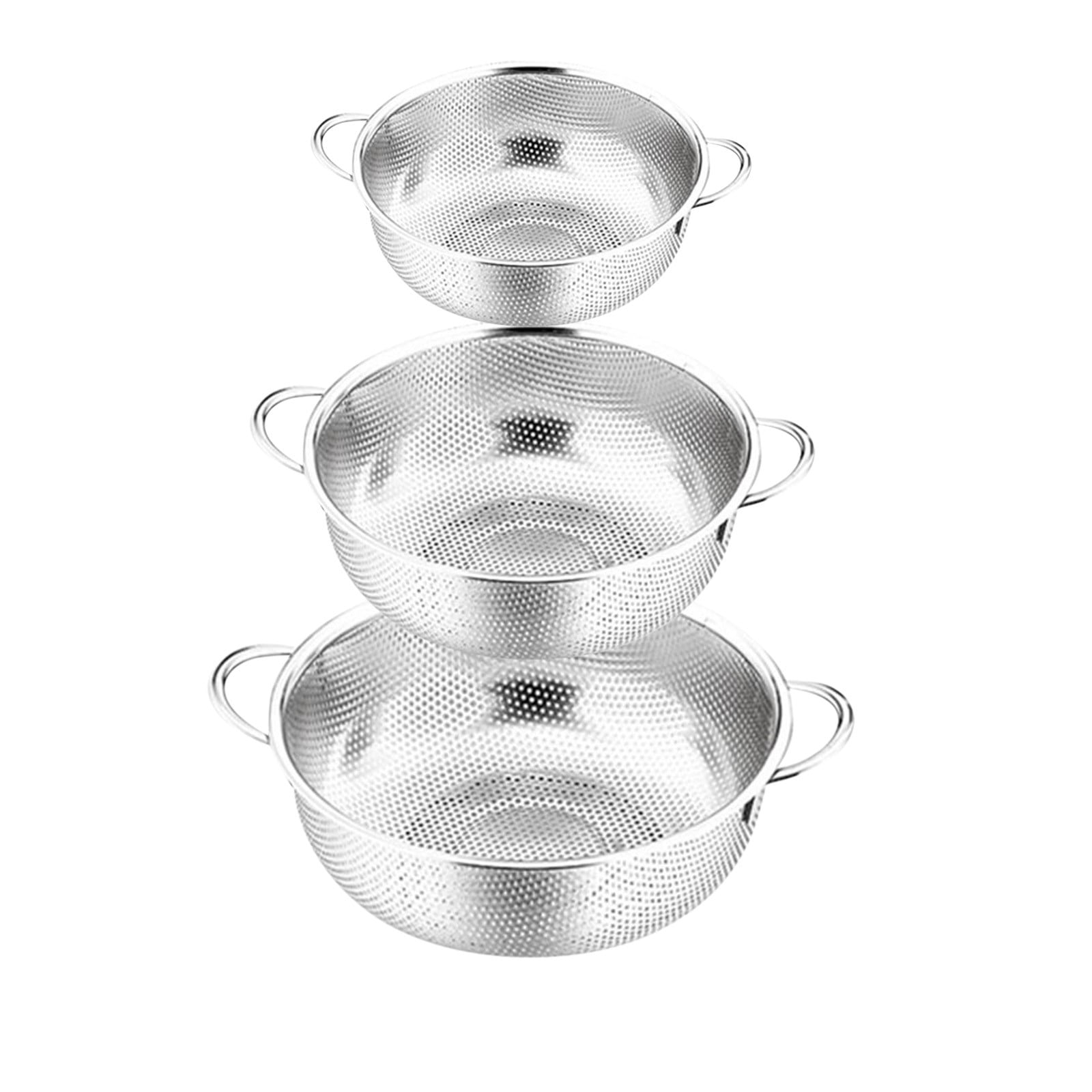 Strainers And Colanders 2 Pack Over The Sink Oval Colander For Kitchen Stainless Steel Fine Mesh 6 Q Sieve Colander Crossword Clue