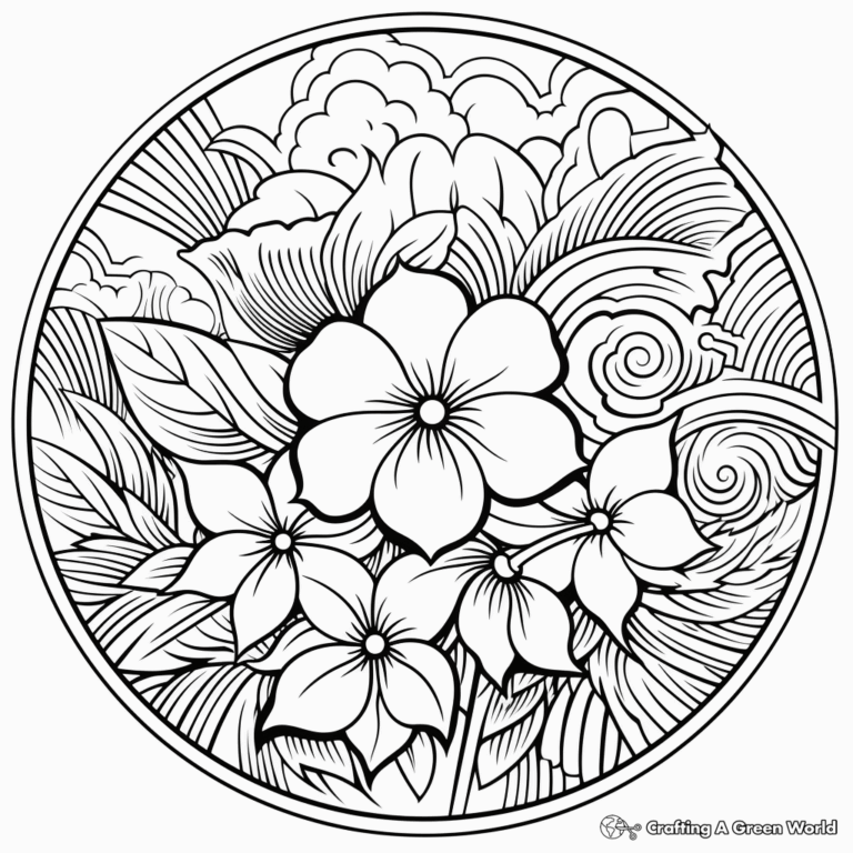 Summer Mandala Coloring Pages Free Printable