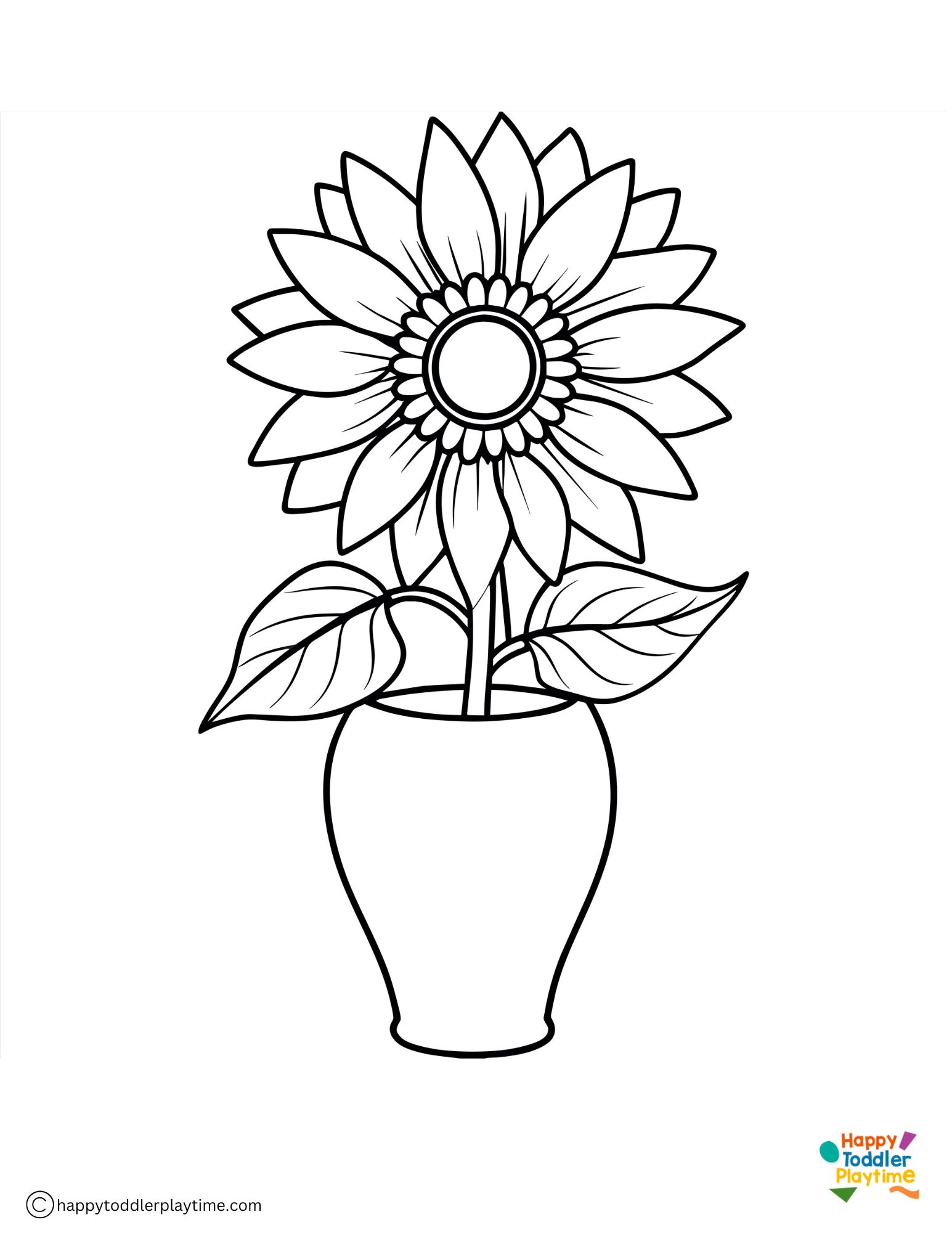 Sunflower Coloring Pages Happy Toddler Playtime Sunflower Coloring Pages Happy Toddler Playtime
