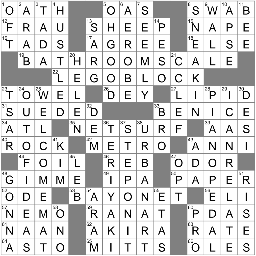 Symbol Seen On Viola Sheet Music Crossword Clue Archives LAXCrossword