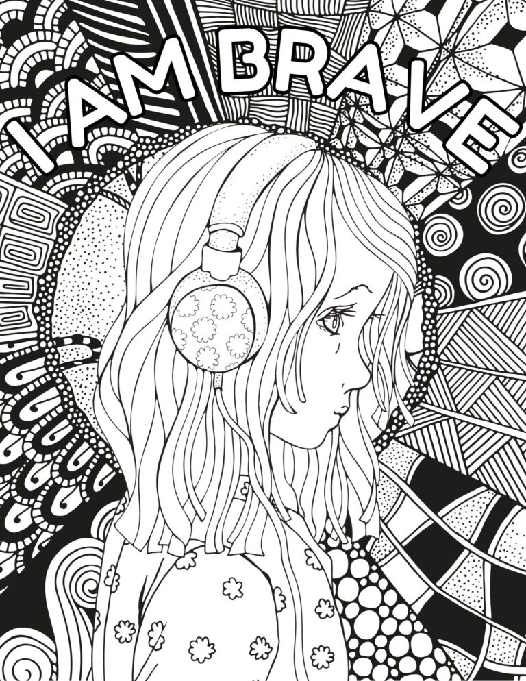 Teens Self Care Coloring Pages Teens Inspirational Quotes Coloring Adults Self Care Coloring Pages Teens Affirmation Coloring Pages Etsy