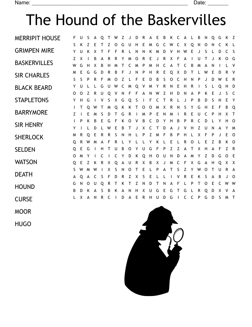 The Hound Of The Baskervilles Crossword WordMint