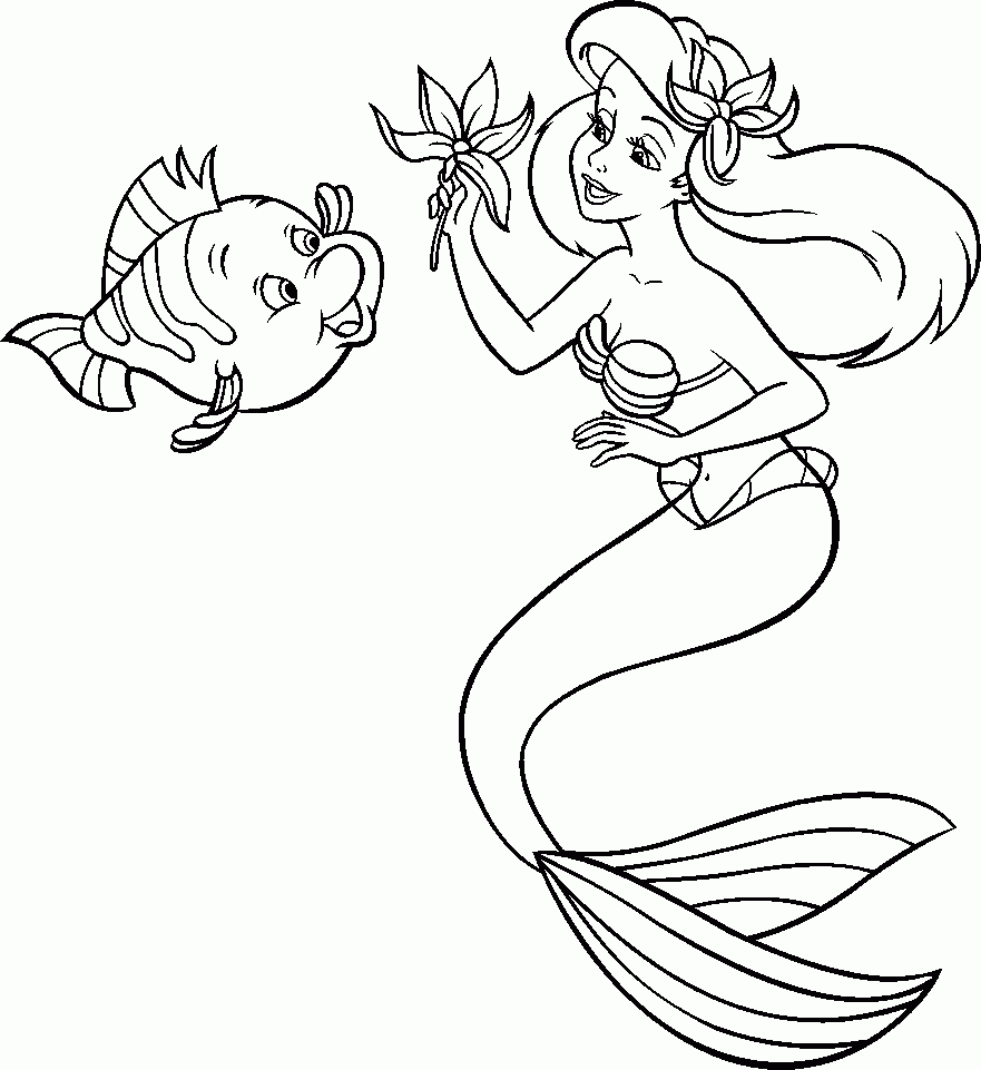 little mermaid color pages little mermaid color pages
