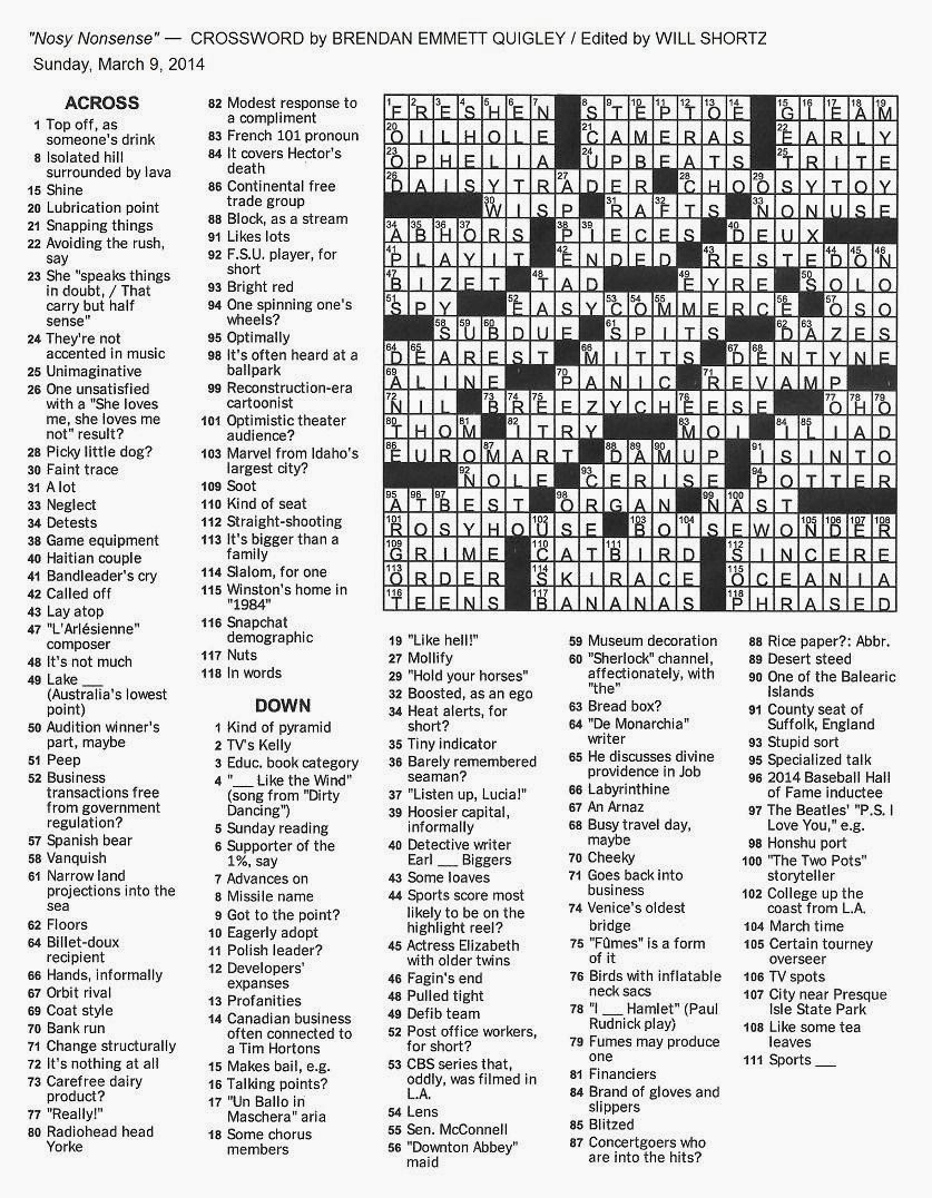 literary citation abbr crossword