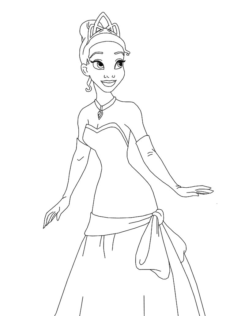 disney princess tiana coloring pages disney princess tiana coloring pages