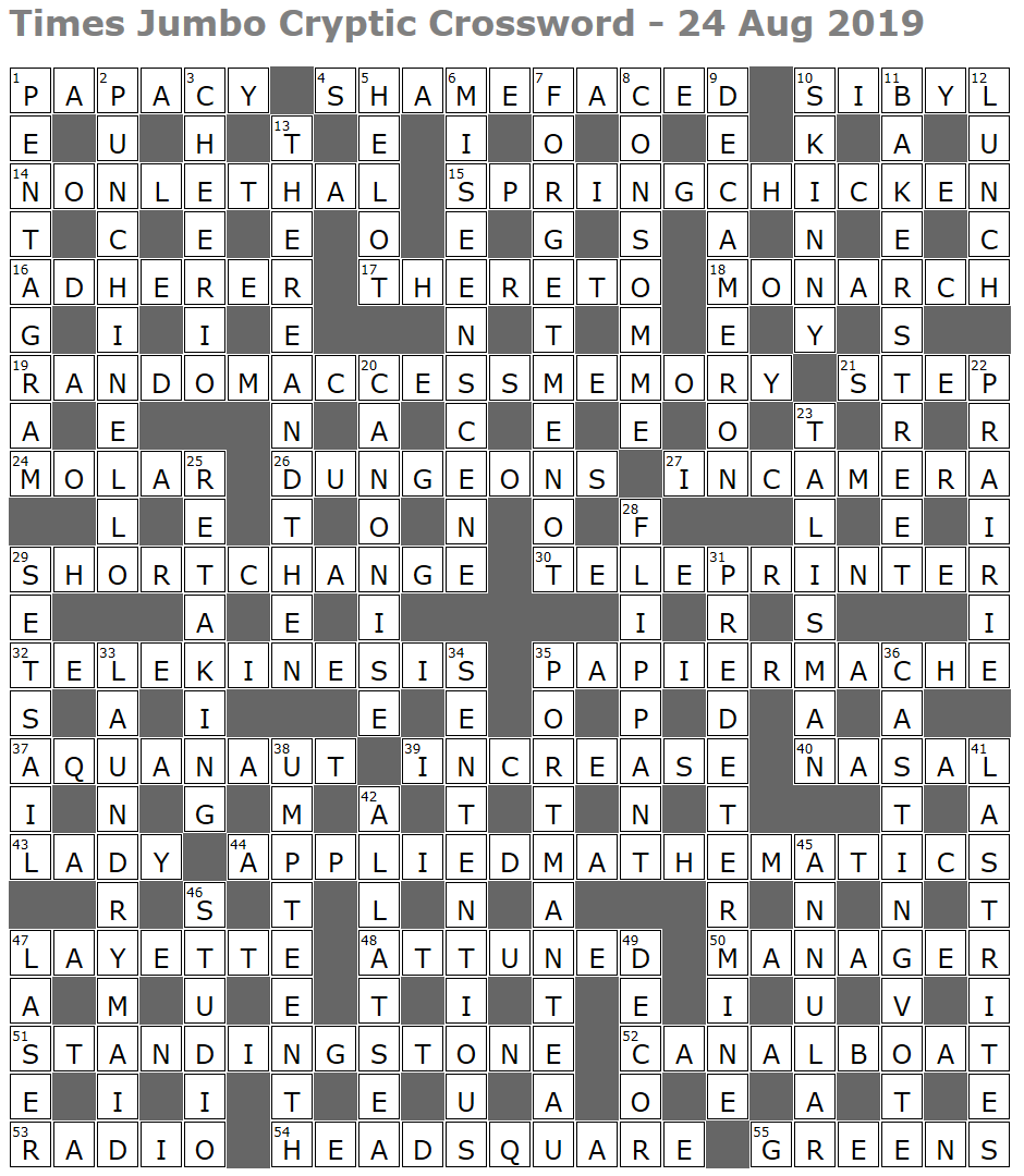 omens crossword clue