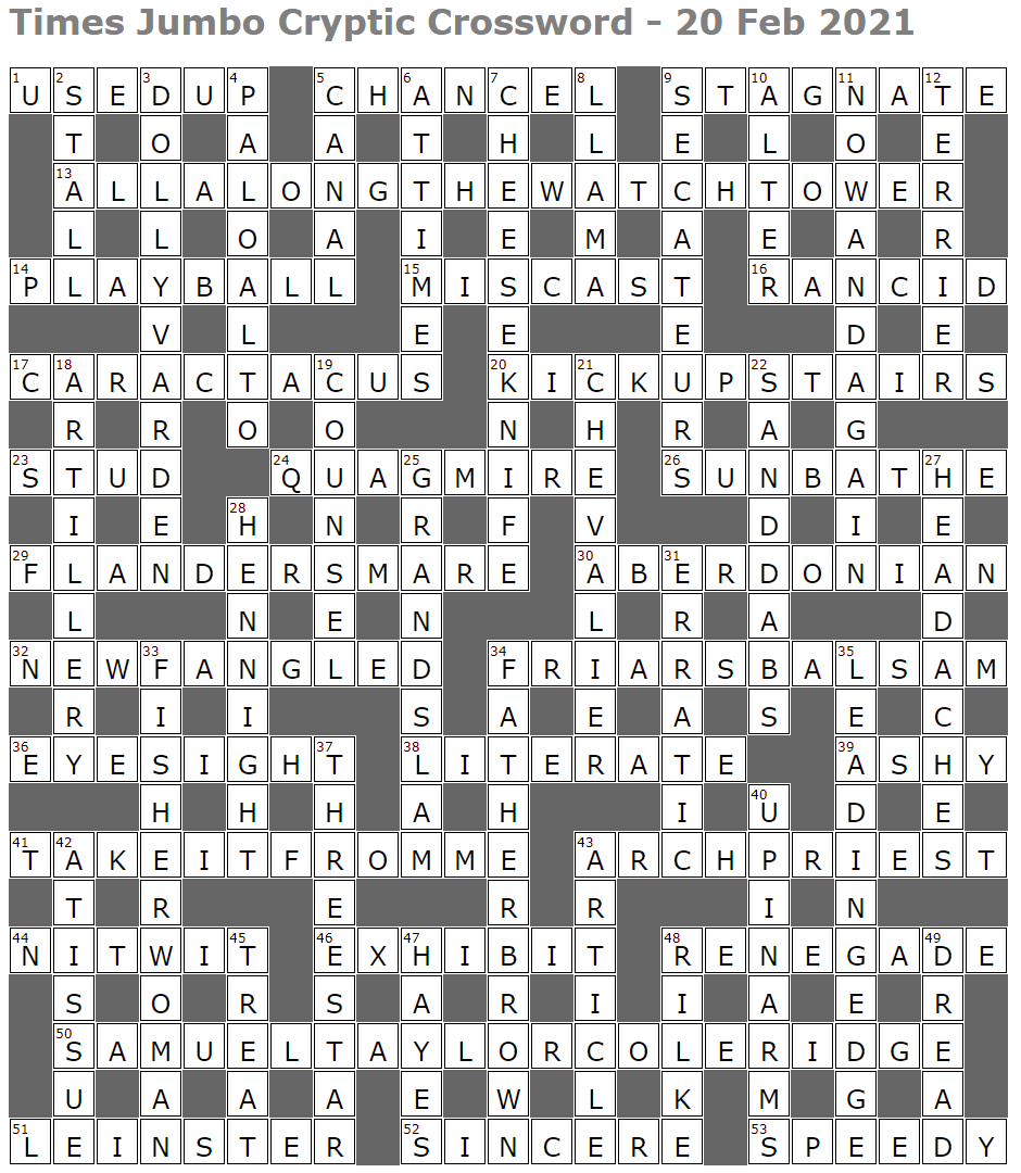nitwit crossword clue