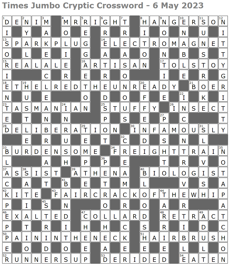lacking originality crossword clue