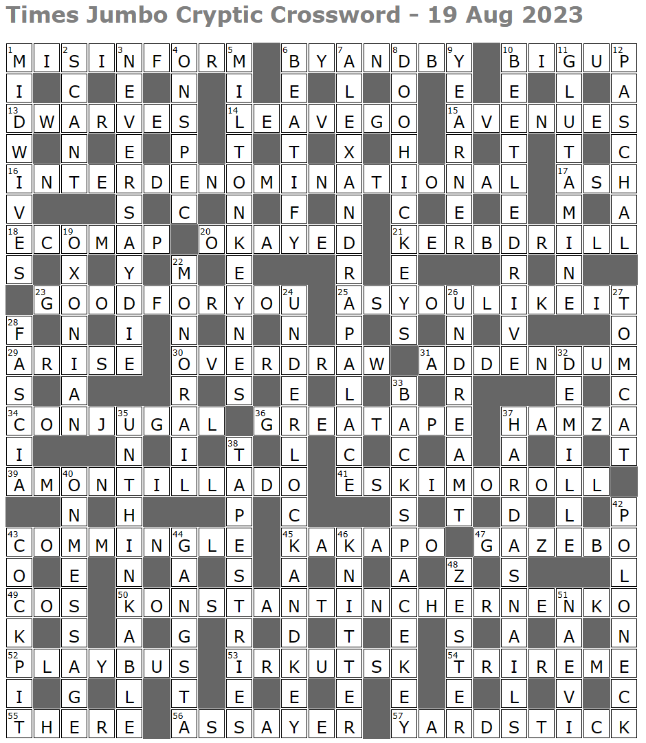 glut crossword clue