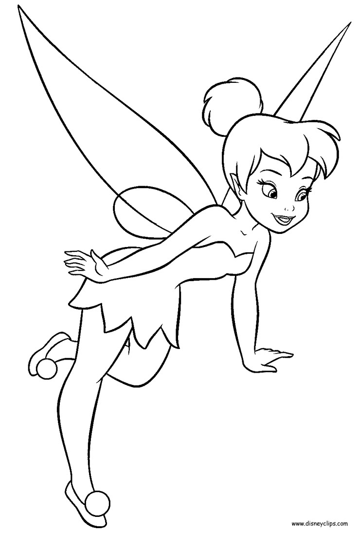 Tinker Bell Coloring Page Tinker Bell Coloring Page