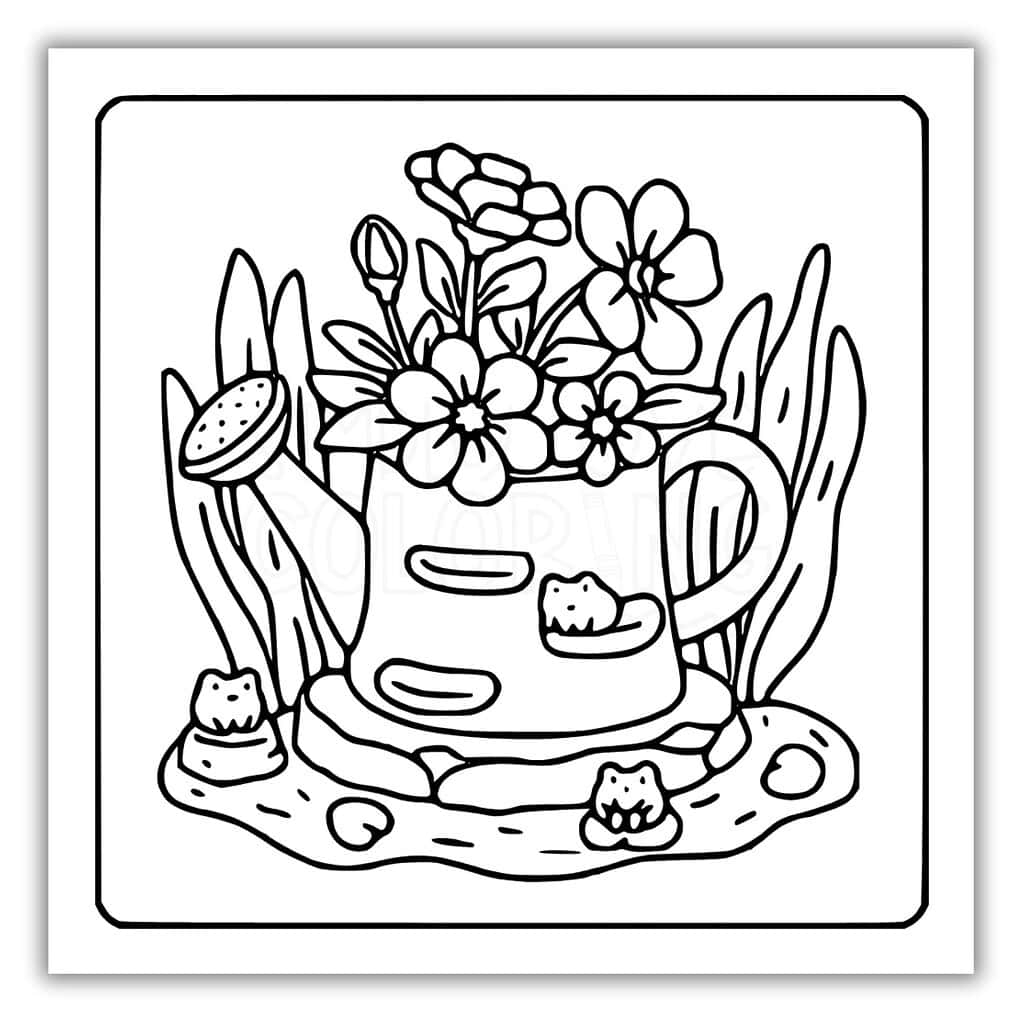 Tiny Garden Coloring Pages Free PDF Printables Simply Love Coloring